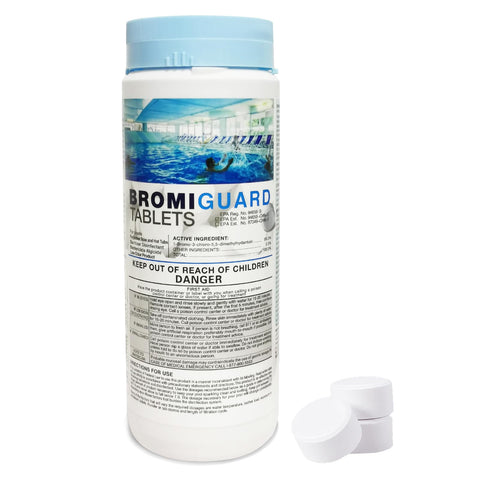 High-temperature stable action of BROMIGUARD for hot tubs.