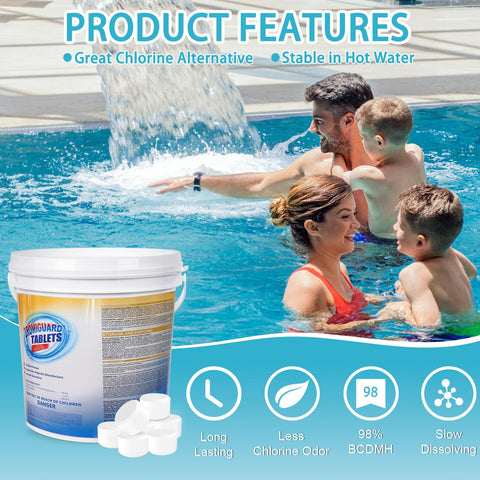 BROMIGUARD bromine tablets offer milder odor for a more pleasant spa experience.