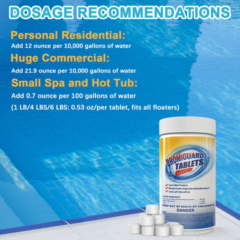 Spa water softened with Bromiguard bromine tablets for smoother soaking.