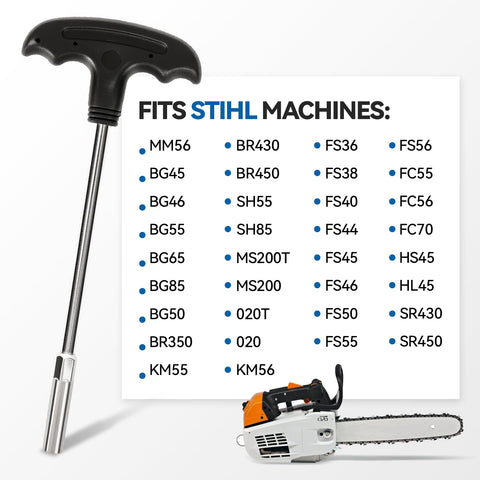 BROQIXIN 8in socket wrench compatible with multiple STIHL models