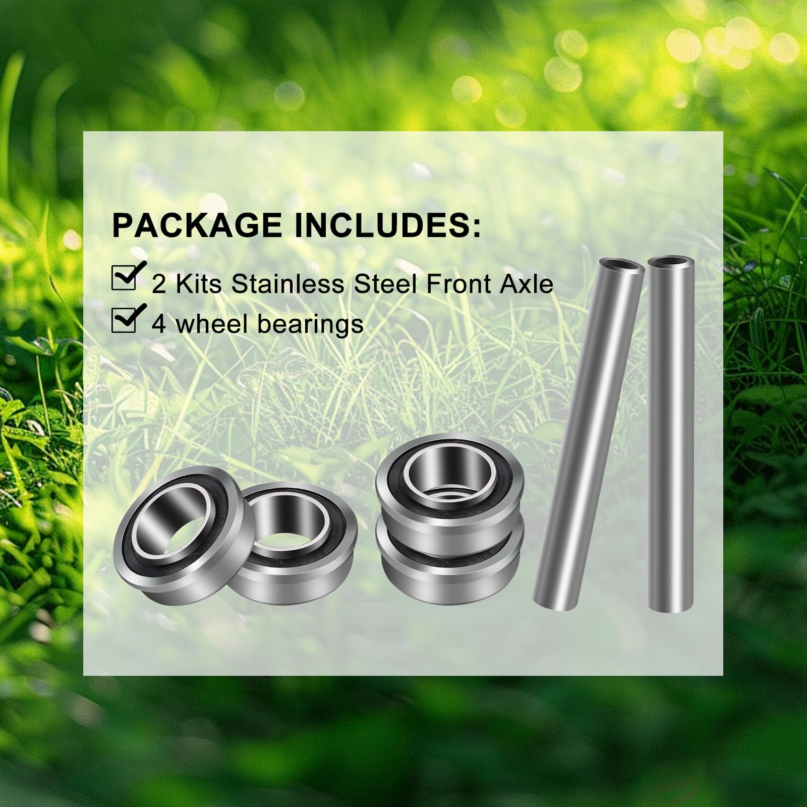 BROQIXIN axle assembly for 6 inch wheel sleeves on Husqvarna Z254 fits securely.