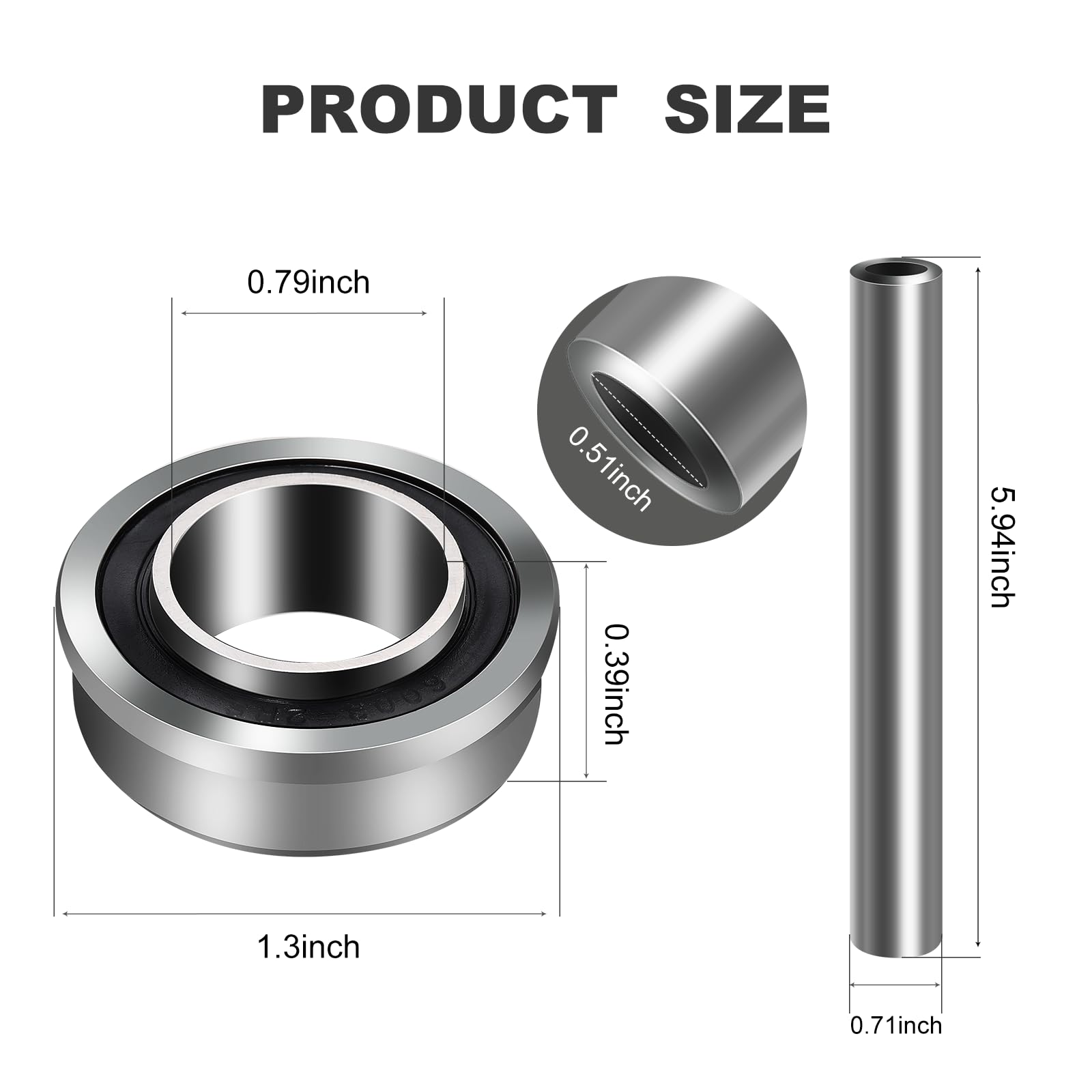 BROQIXIN bearing kit for Husqvarna Z246i supports smoother operation and reduced wear.