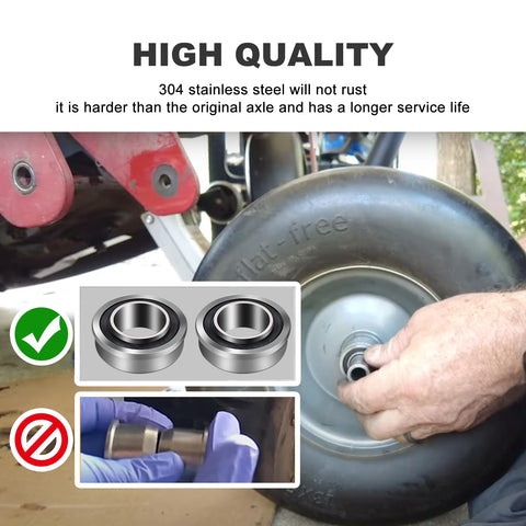 BROQIXIN two kit front axle and bearing set for Husqvarna Z248F enhances stability.