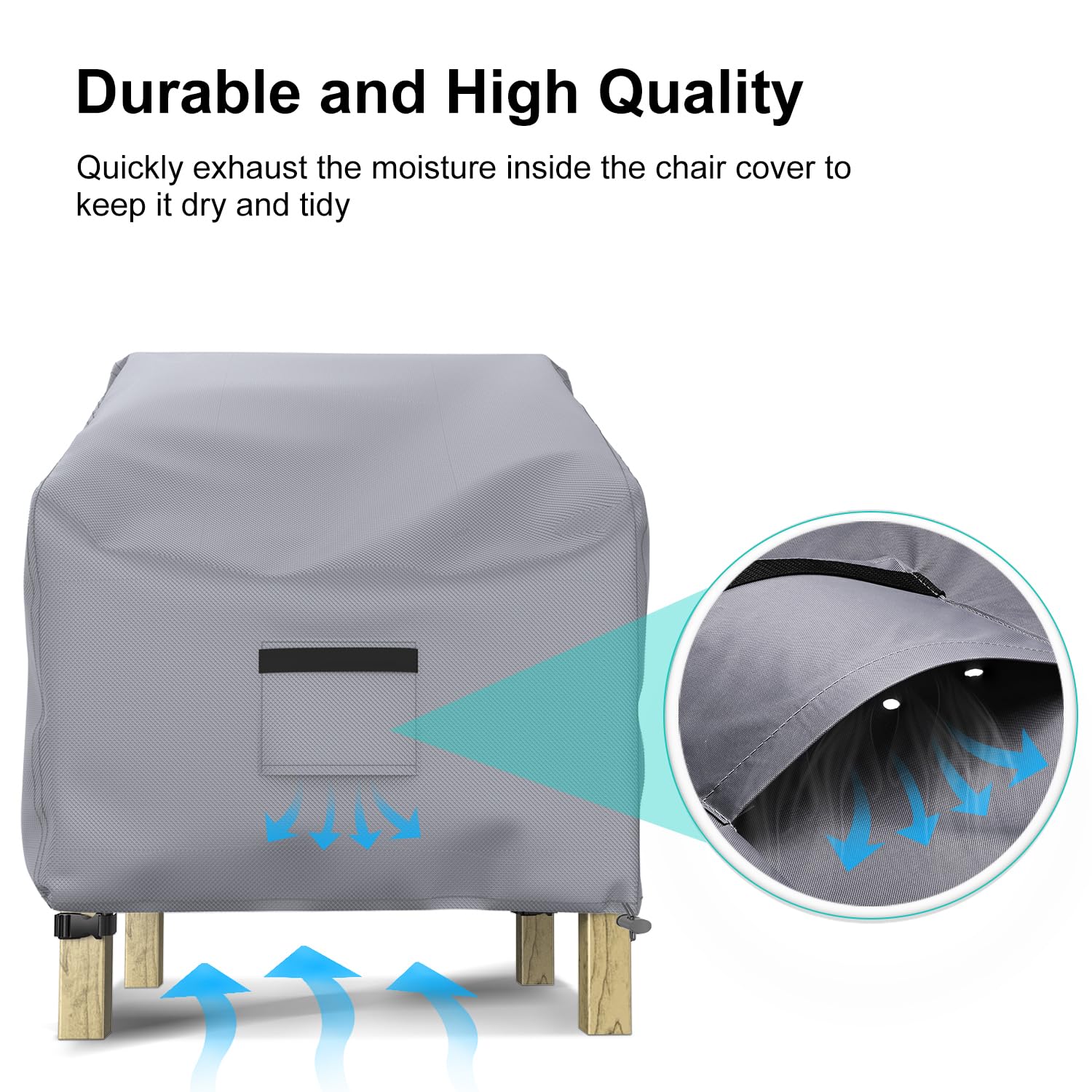 BROSYDA universal fit chair cover sized 33 in W x 31 in D x 31 in H.