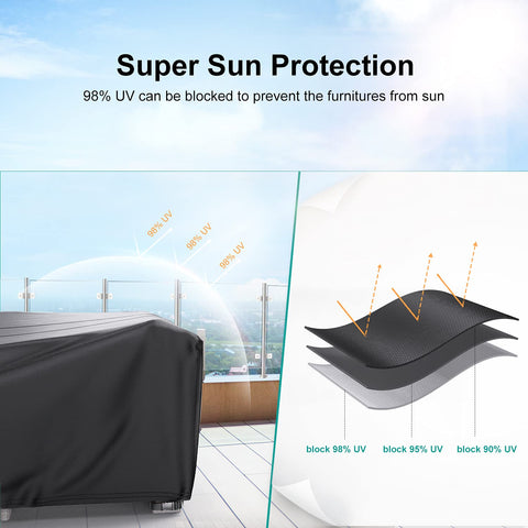 BROSYDA click-close straps secure the cover for windy days