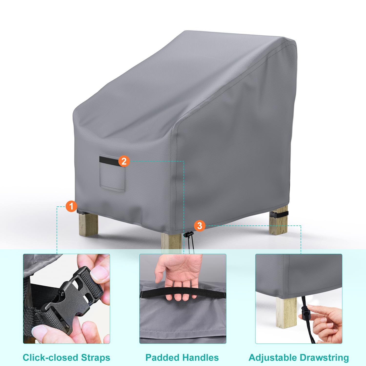 BROSYDA cover highlights quick removal with padded handles on the vent.