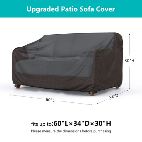BROSYDA durable Oxford fabric cover shields furniture from sun and wind.