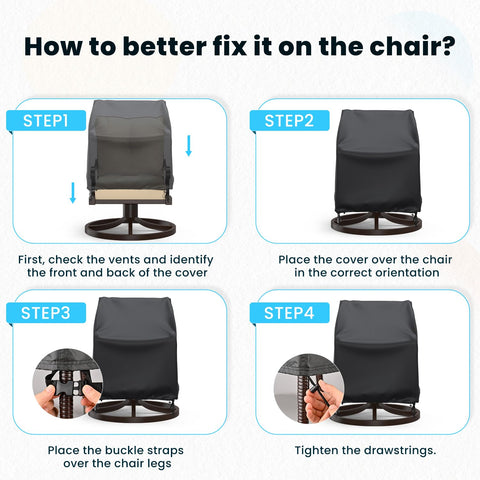 BROSYDA waterproof seams tape helps prevent leaks and prolongs chair life.