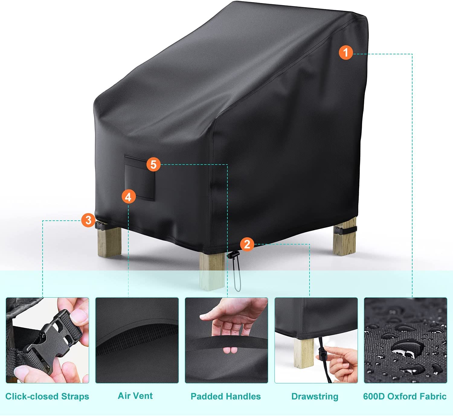 BROSYDA vented design image demonstrates air vent quickly releasing interior moisture