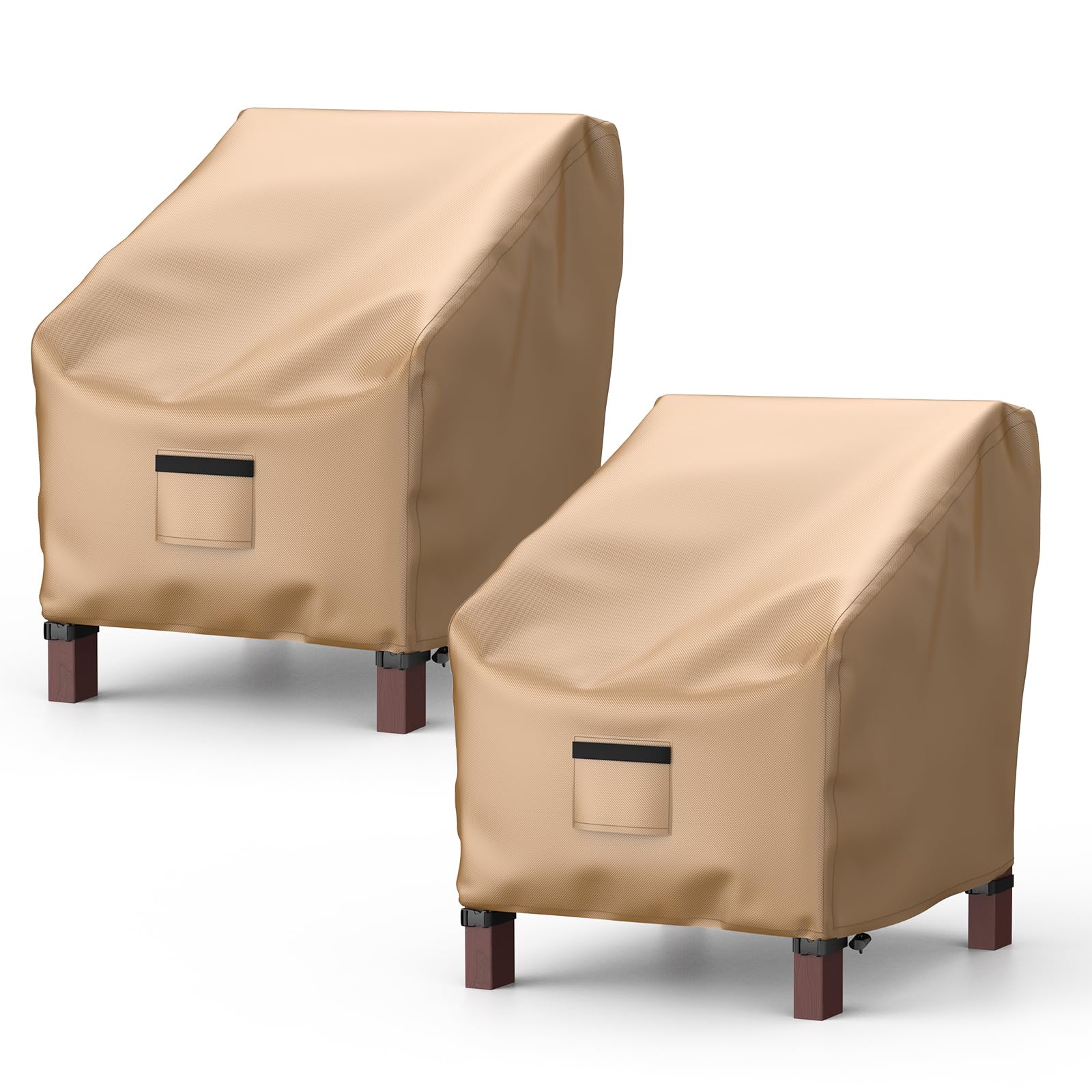 BROSYDA patio chair cover in waterproof 600D fabric protects outdoor furniture.