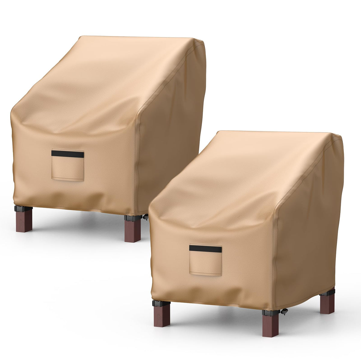 BROSYDA patio chair cover in waterproof 600D fabric protects outdoor furniture.