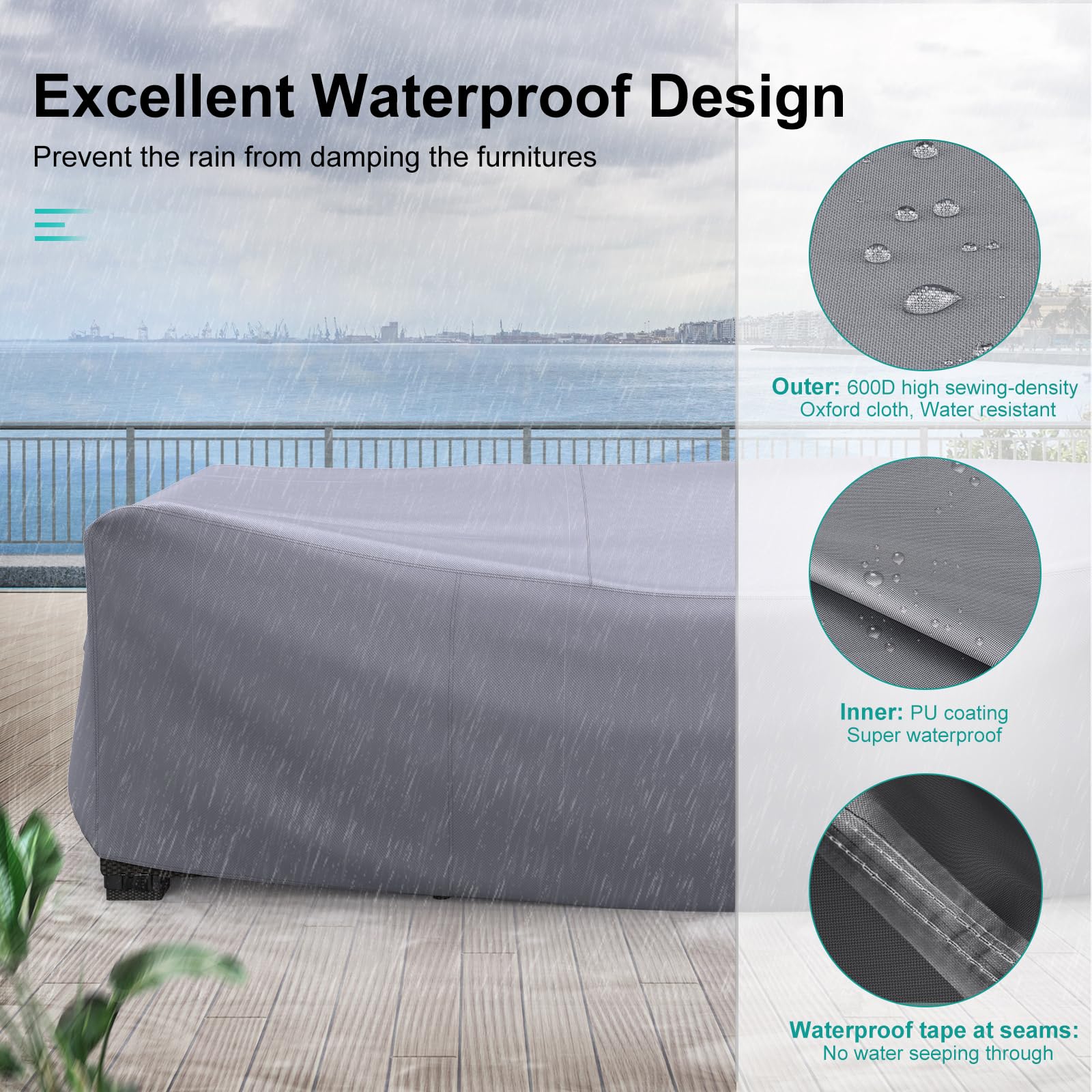 BROSYDA cover keeps furniture dry by shielding from rain and snow