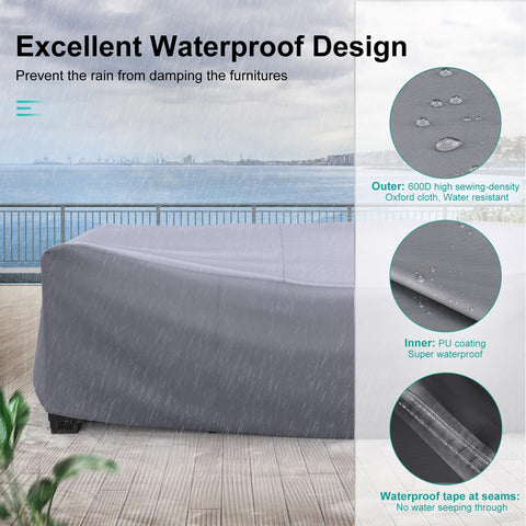 BROSYDA cover keeps furniture dry by shielding from rain and snow