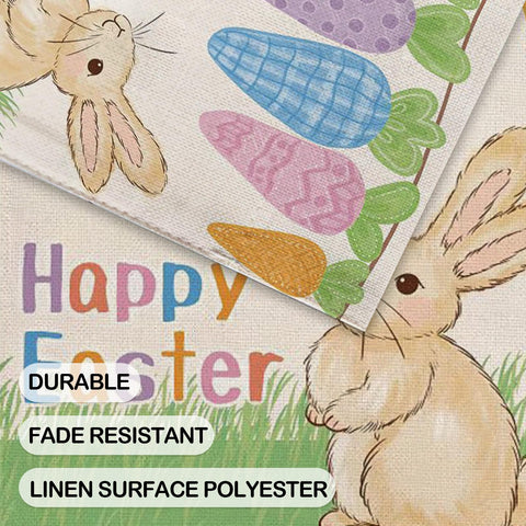 BRRSSIO Easter flag close-up highlights fade-resistant print for lasting spring color.