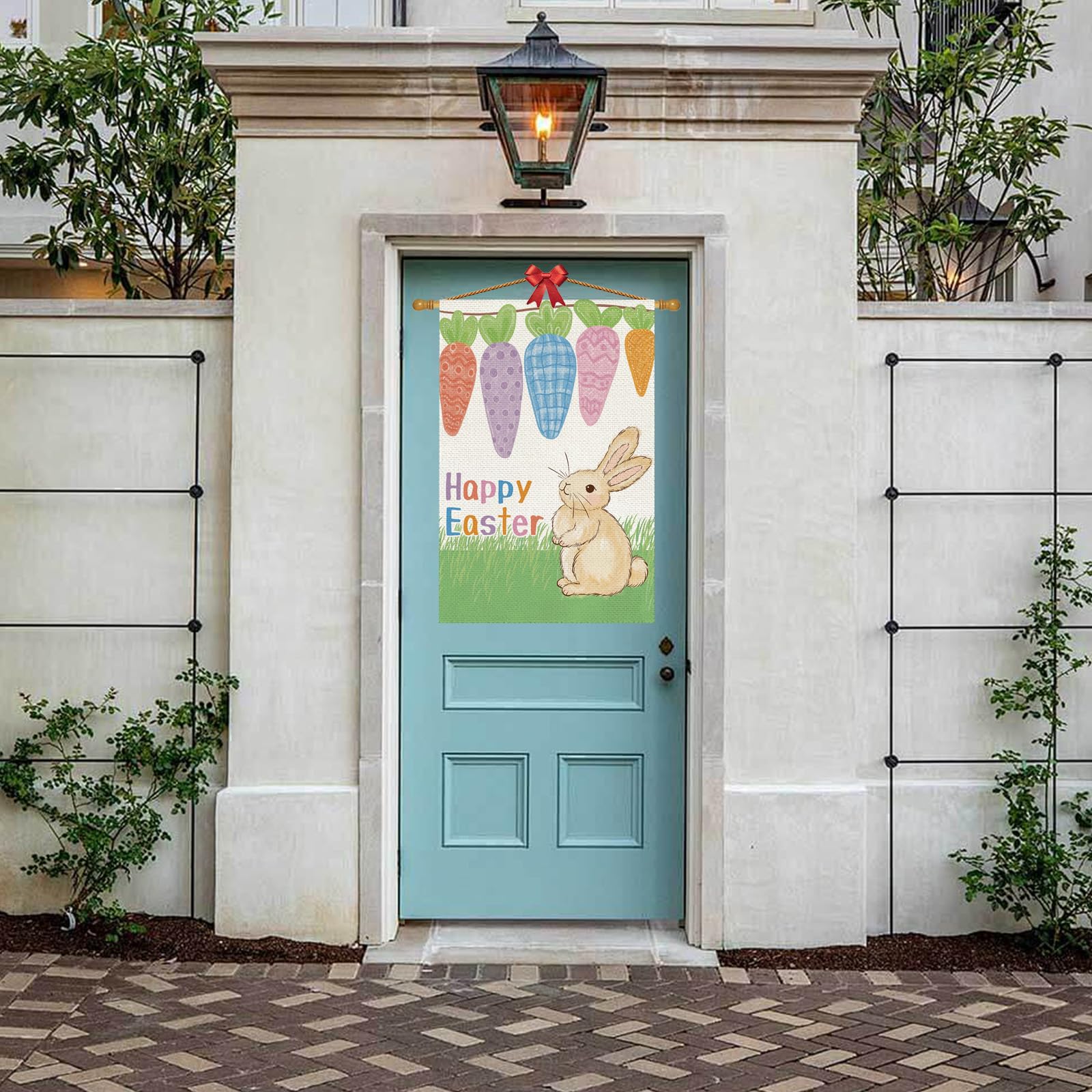 BRRSSIO Easter flag double-sided design with vibrant colors for porch or garden display.
