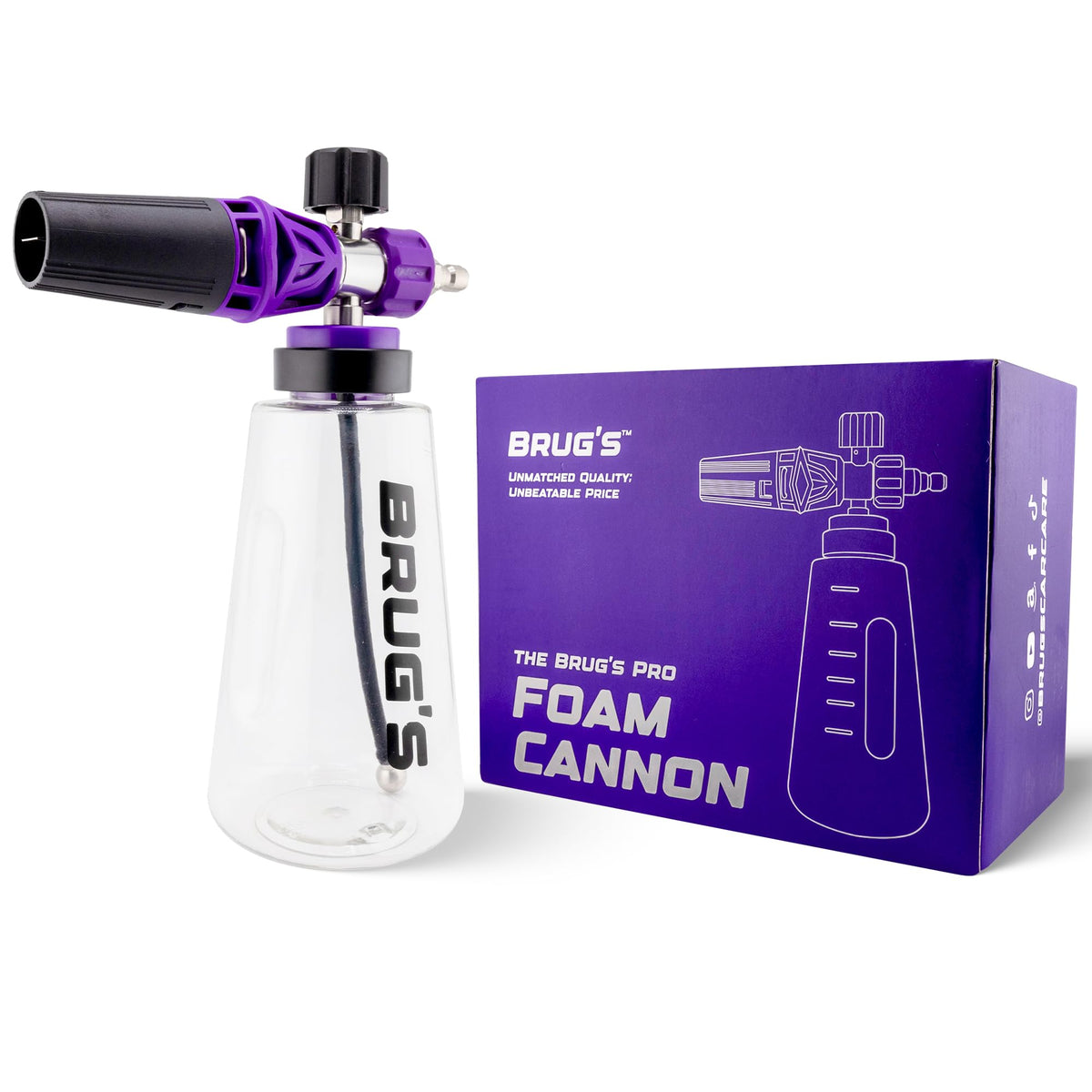 Brug's Pro Foam Cannon V2 pour shows thick foam for even coating.
