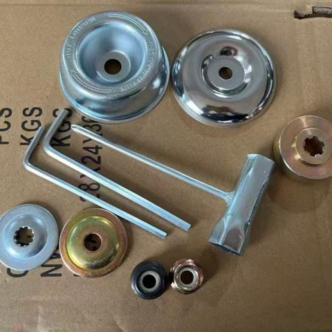 Brush Cutter Blade Adapter Kit wrench set ensures precise fit.