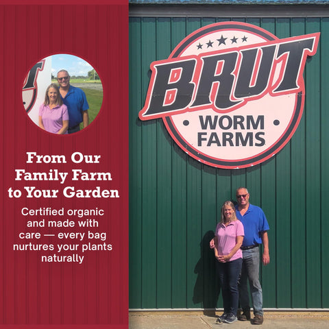 BRUT WORM FARMS Brut Organic Aspen Mulch ideal for pots and garden beds.