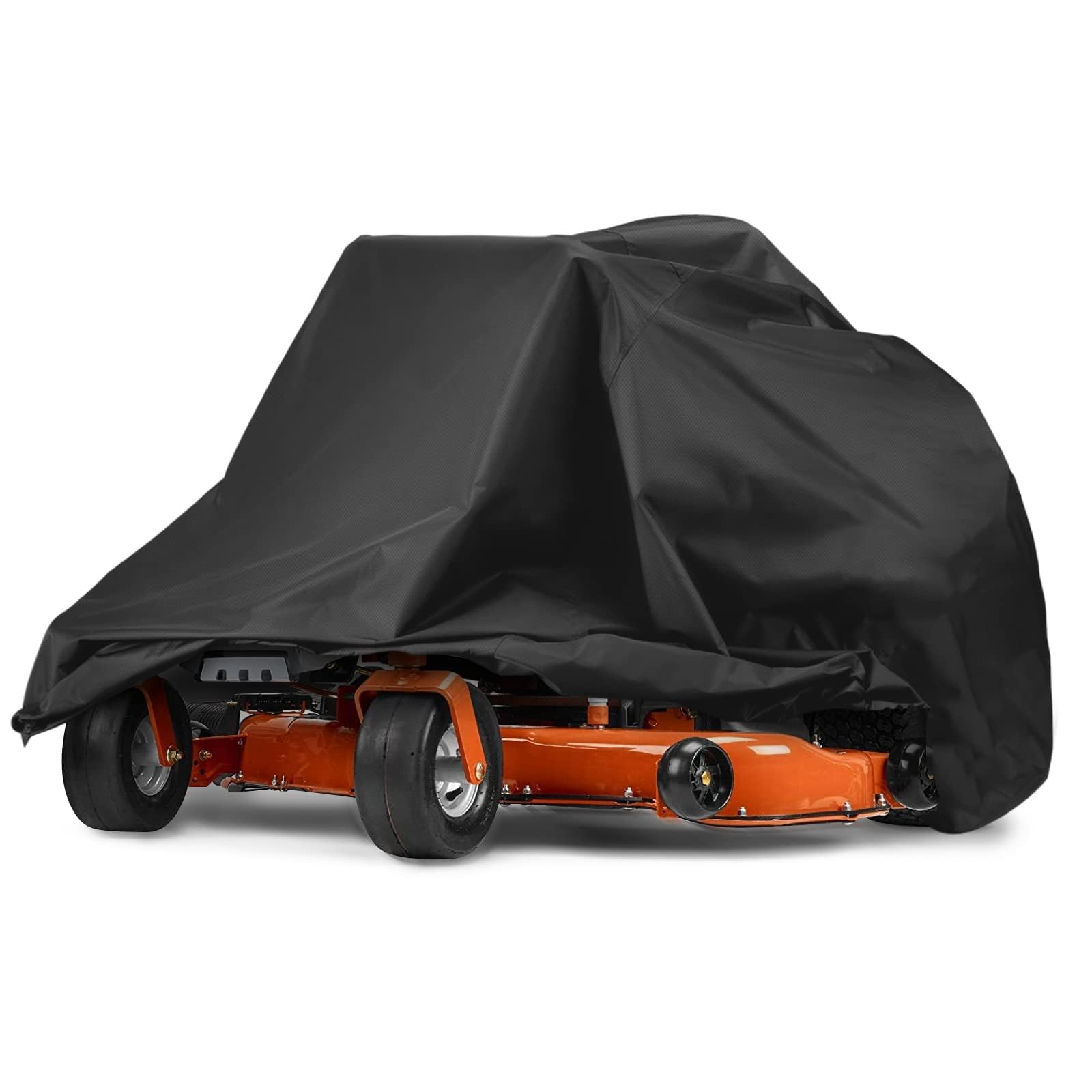 bruwaa zero turn mower cover front view, water-resistant 210D fabric for all-weather protection