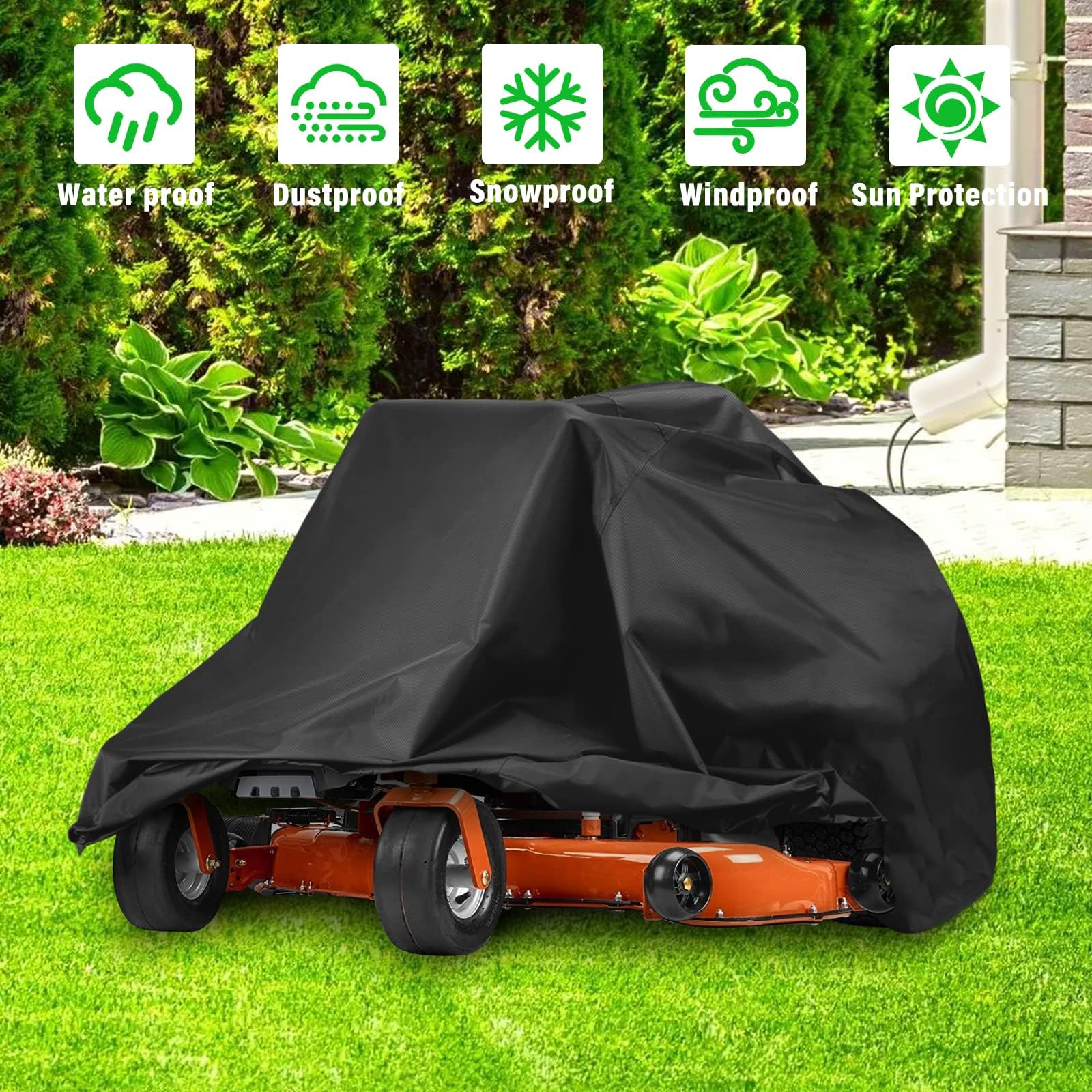 bruwaa zero turn cover under sun, UV protection helps preserve finish and color