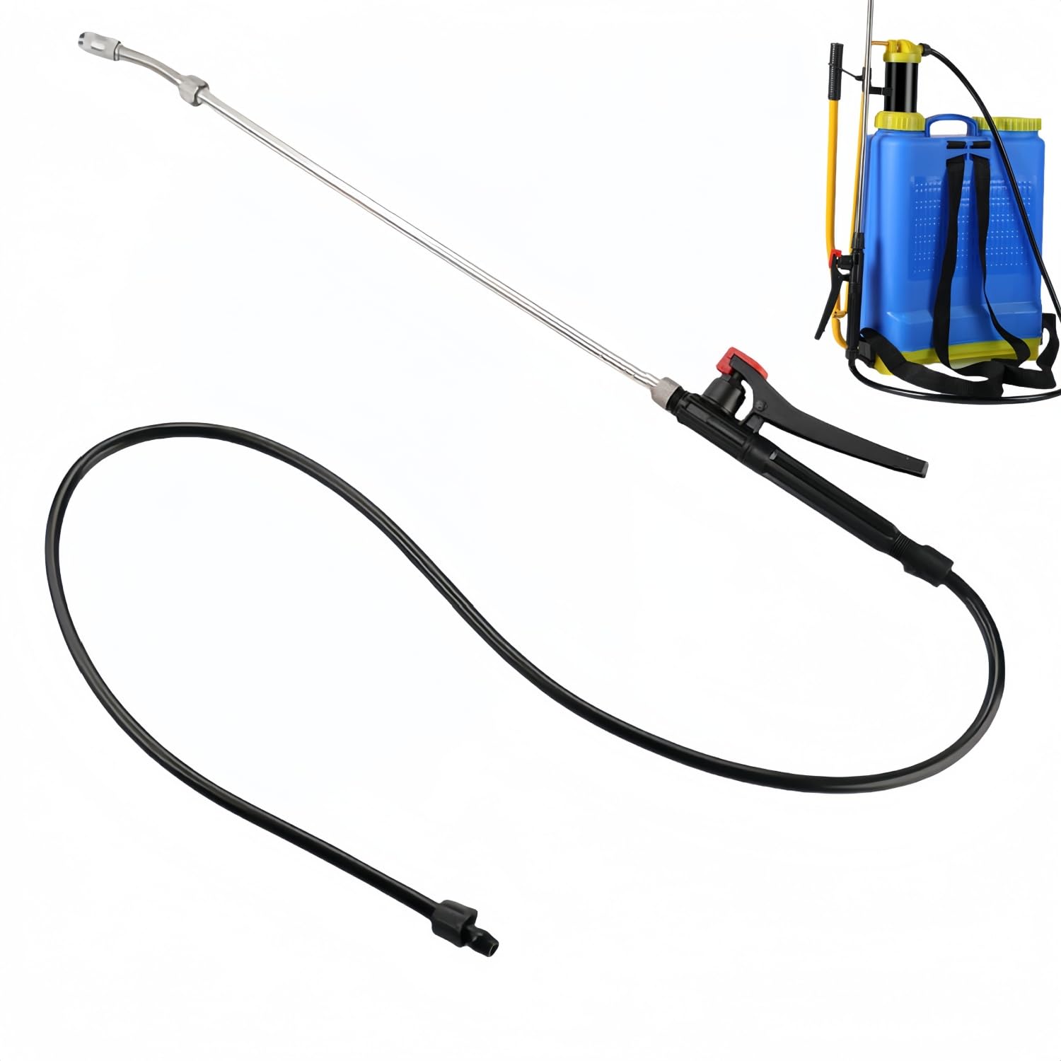 The bryhzkcm 29-inch wand in stainless steel offers durable outdoor spraying.