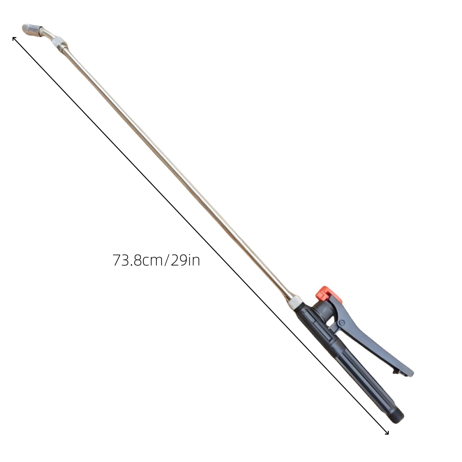 The bryhzkcm sprayer wand trigger and hose enable one-handed control.