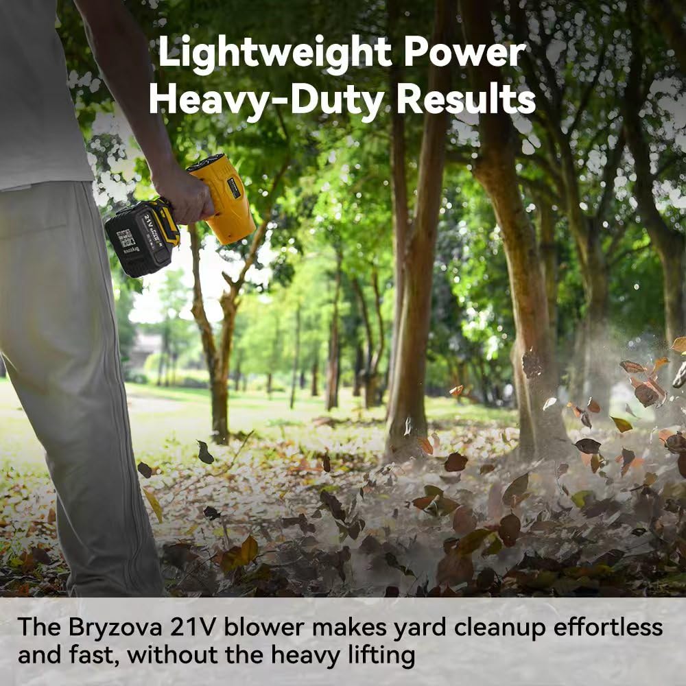 Bryzova includes two 4000mAh batteries and a charger for extended cleanup.
