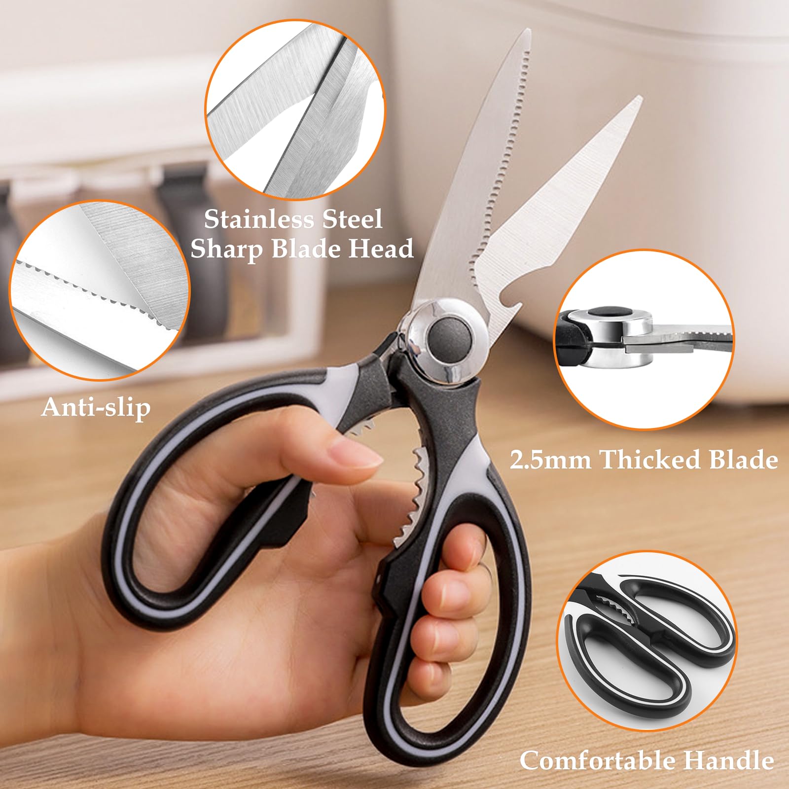 BSADIY flower scissors with blade cover stay clean during storage