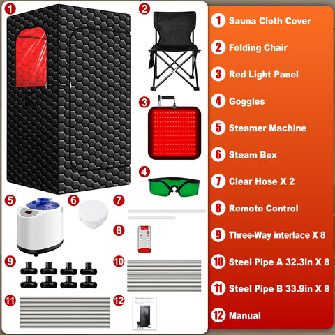 bsdonte Infrared Sauna Box portable design for home or outdoor use.