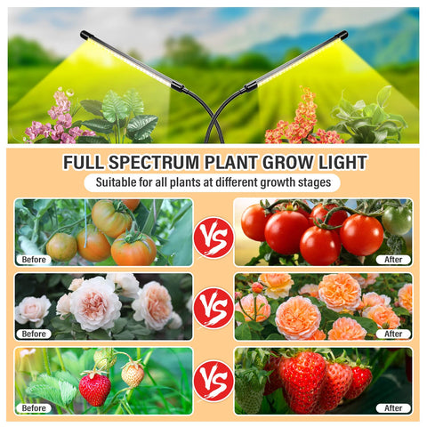 Bseah grow light auto timer ensures consistent daily cycles.