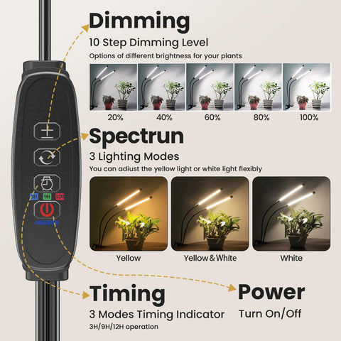 Bseah auto timer keeps consistent daily lighting cycles.