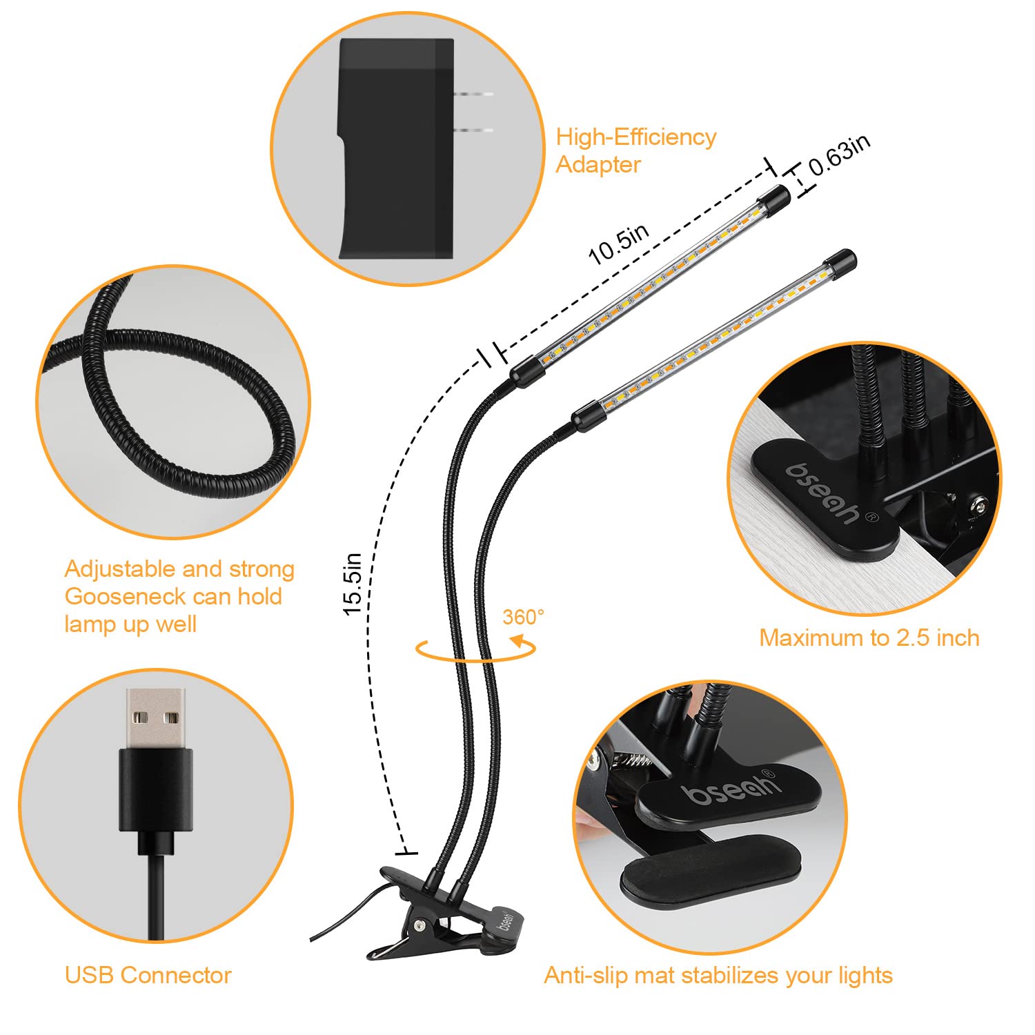 bseah grow light 50,000-hour lifetime delivers lasting performance