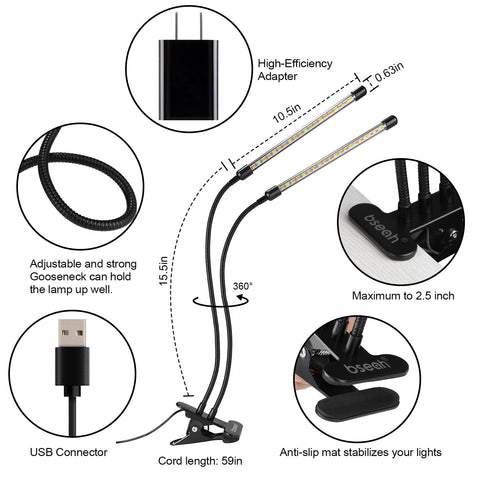 Bseah two-pack grow light bundle ideal for space-saving setups.