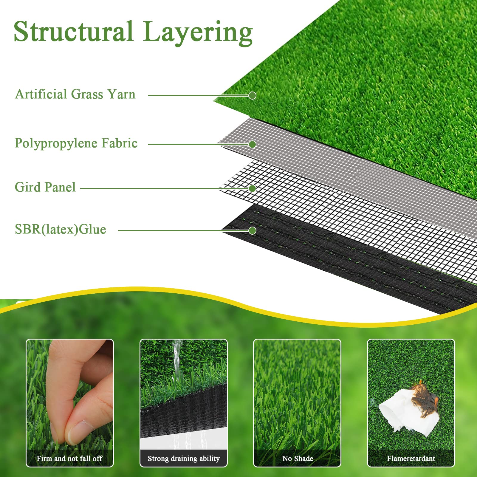 Bsmathom artificial grass rug in pet-friendly play area showing easy cleaning benefits.