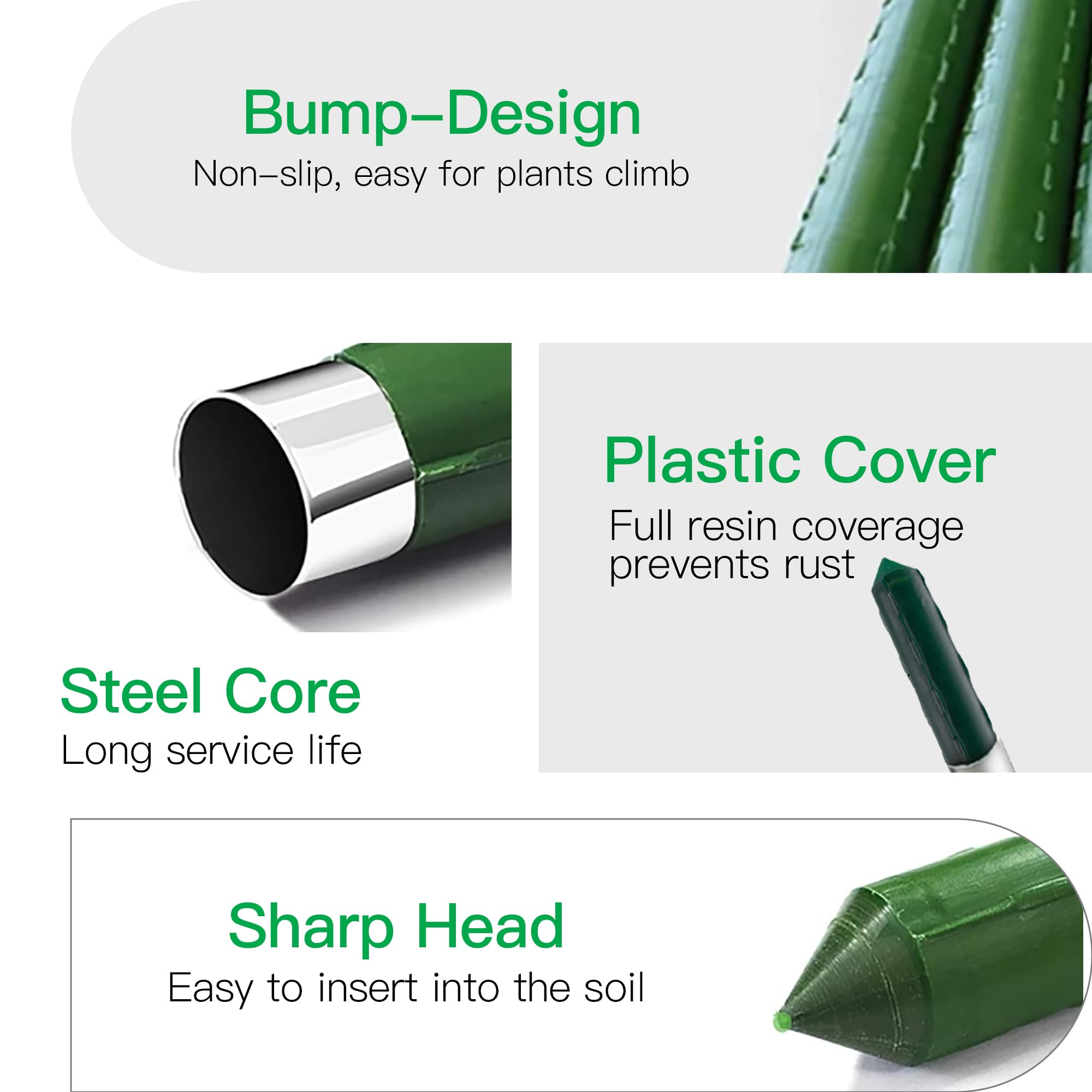 BSMOULFA tomato-support stake keeps heavy fruit upright.