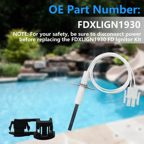 BSNOVT FDXLIGN1930 packaging highlights quick replacement for Hayward heaters.