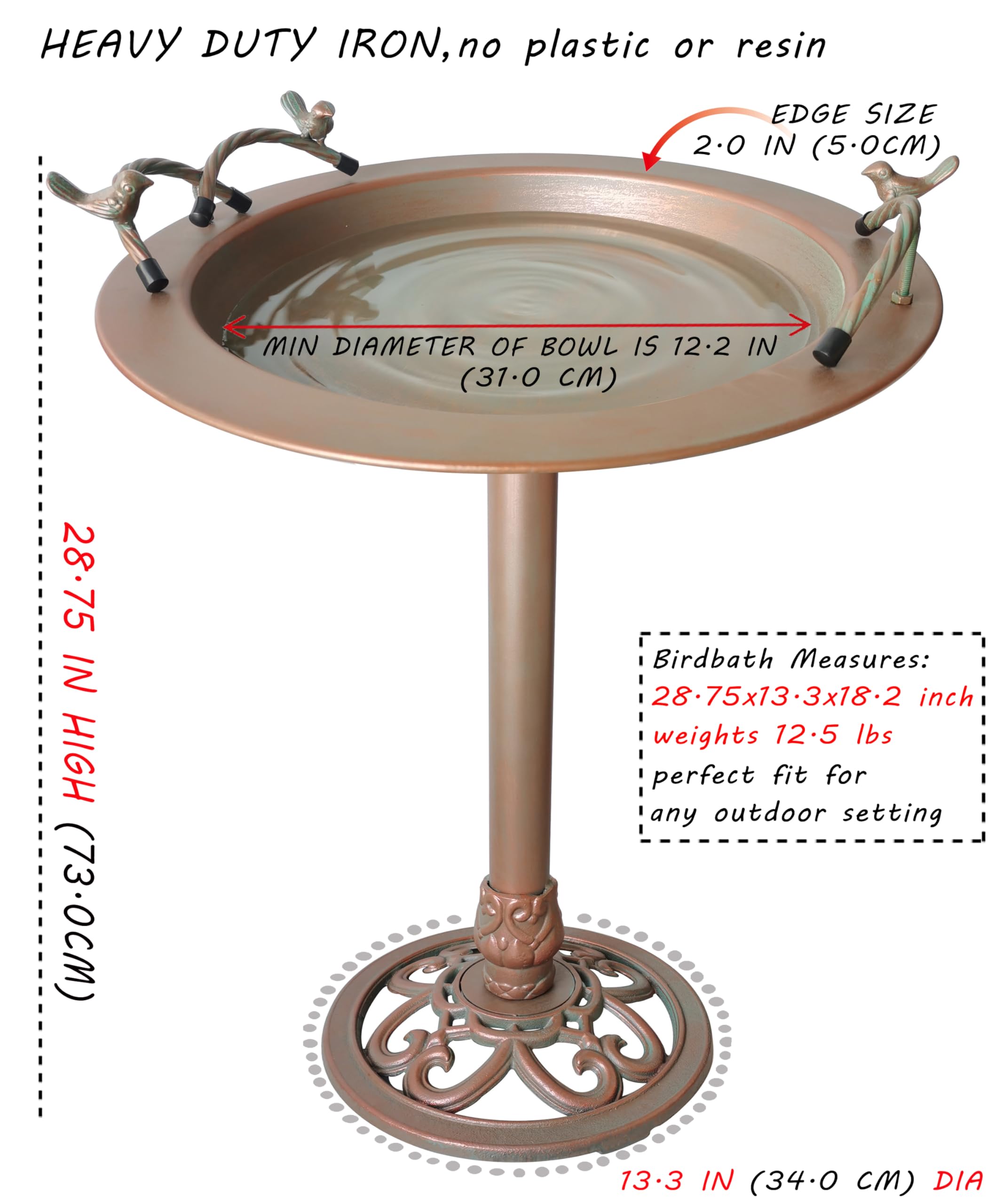BSTGIFTS central fountain design keeps pump centered for stable water flow