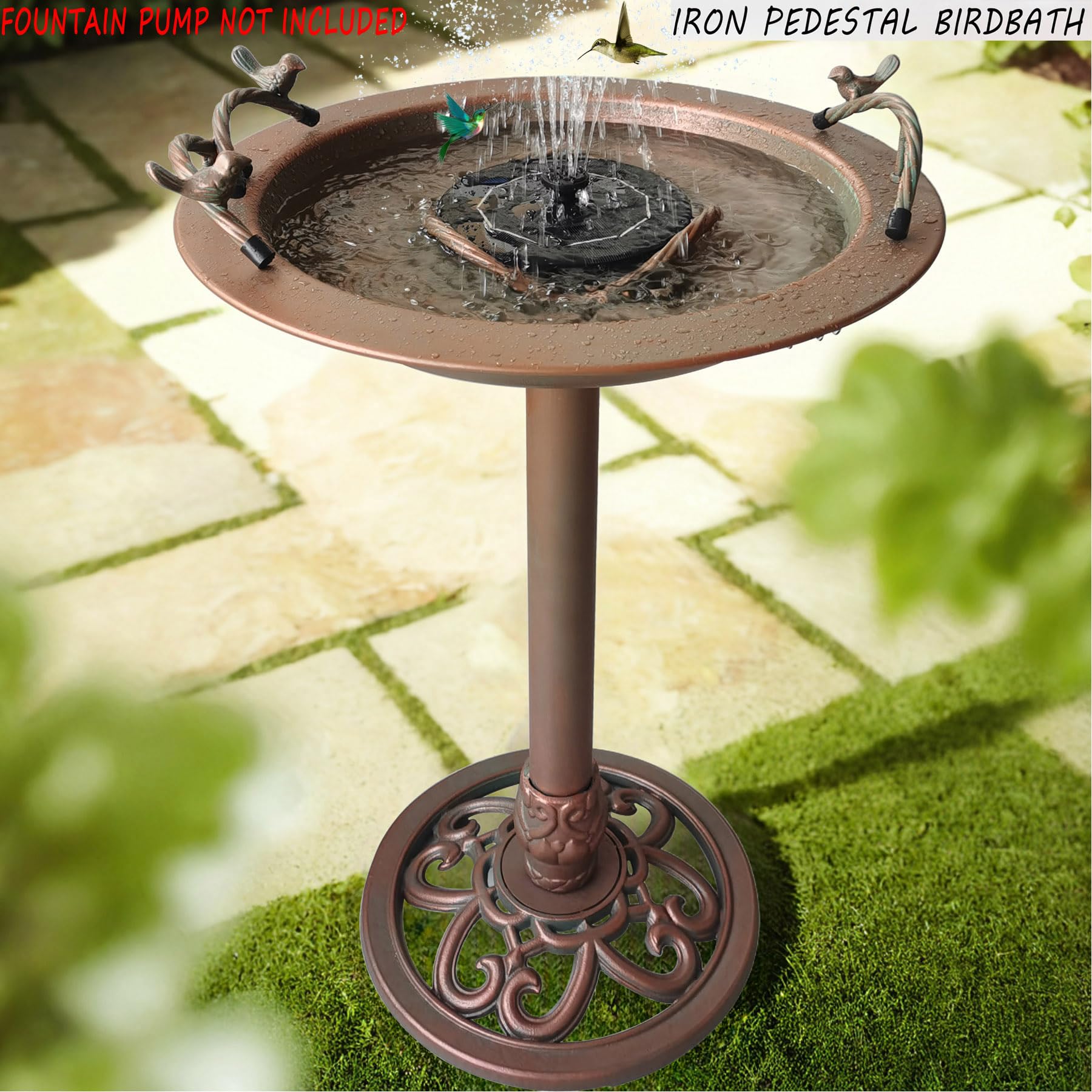 BSTGIFTS garden-decor green finish blends with greenery for outdoor charm