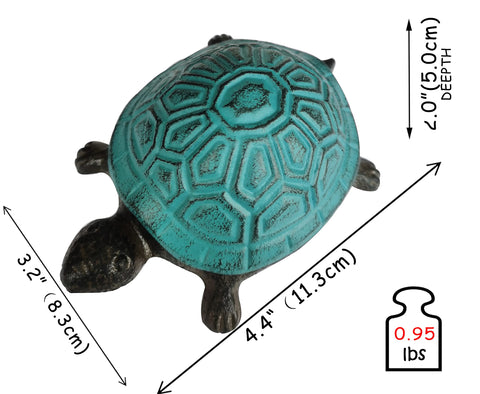 BSTGIFTS turtle trinket box stores rings, earrings, or small items