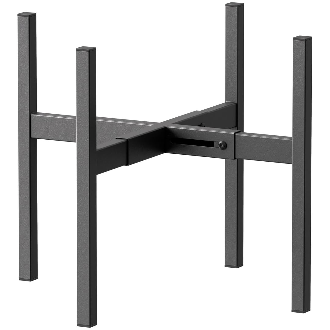 BSTMAI metal plant stand with adjustable width fits 8–16 inch pots