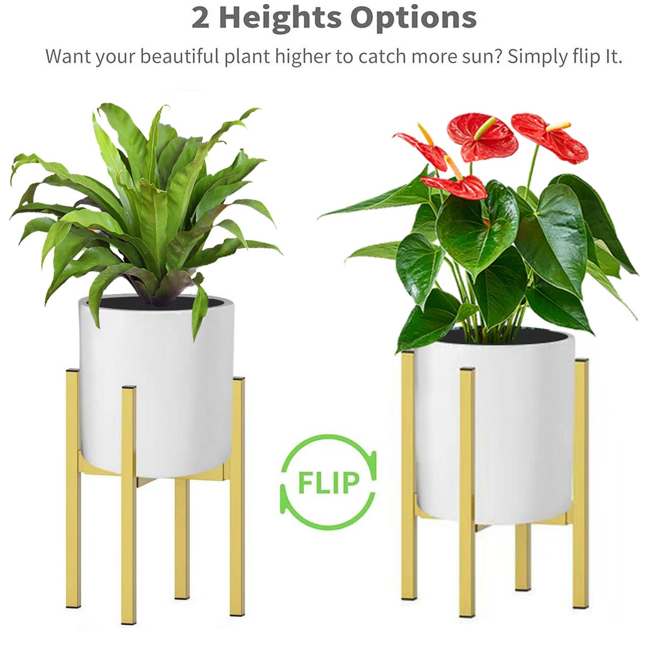 BSTMAI heavy-duty stand supports up to 680 lbs for bold plant displays