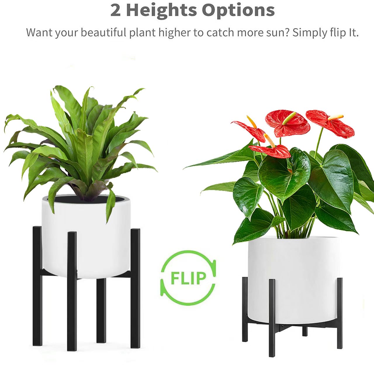 BSTMAI plant stand features weather-resistant coating for year-round use