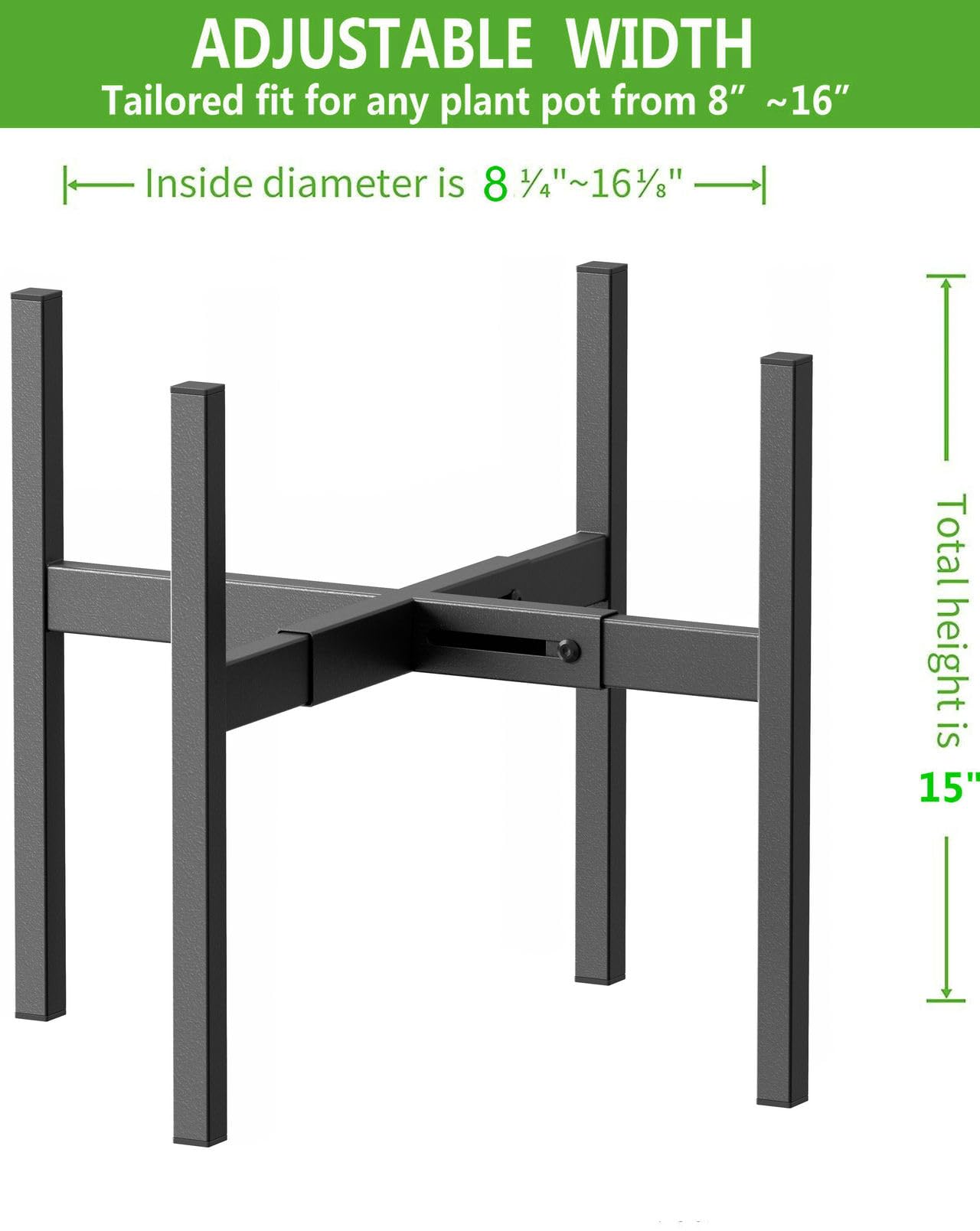 BSTMAI metal stand blends indoors and outdoors for versatile display