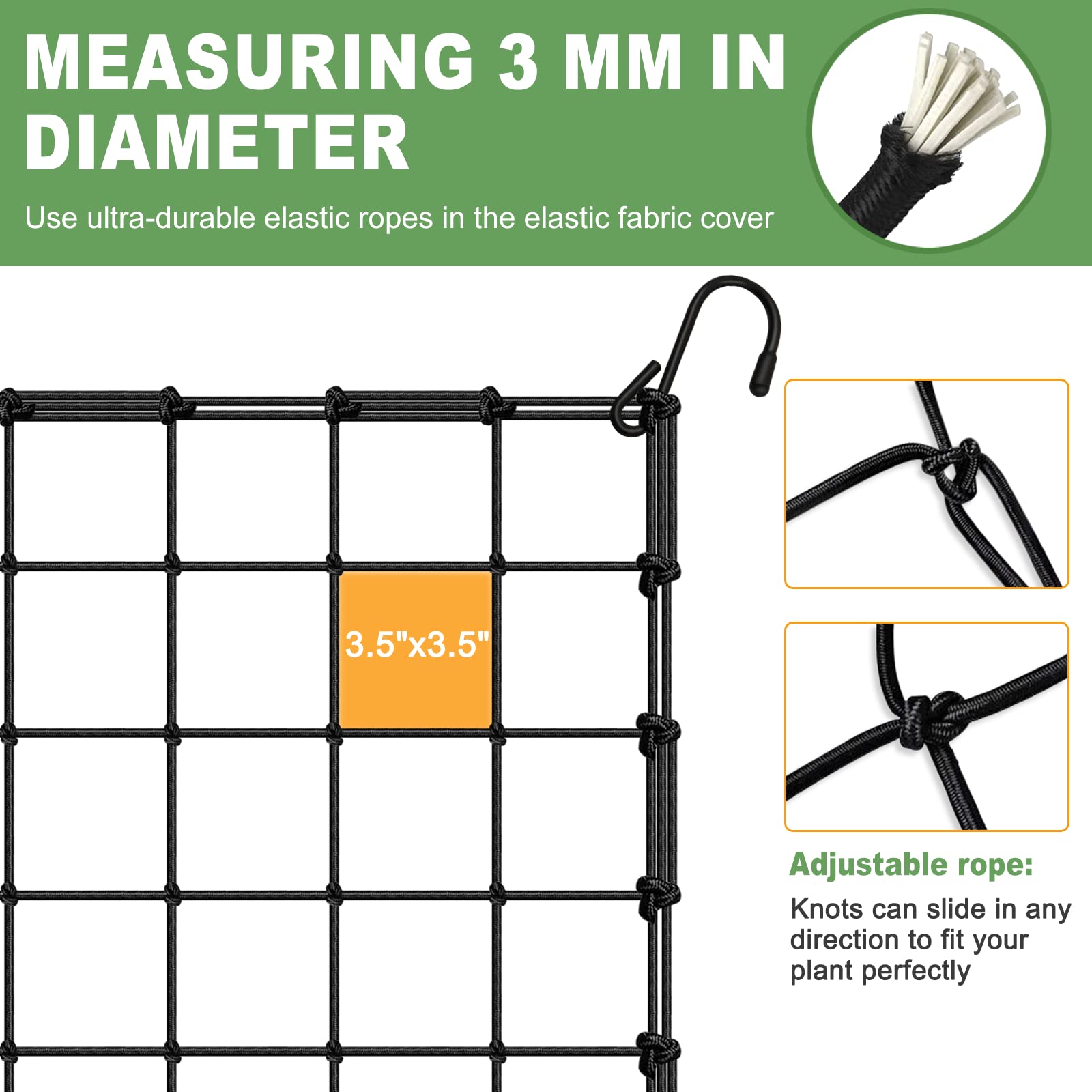 BSTPCOO includes installation accessories for easy setup on tent poles