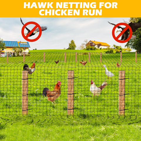 BSTPCOO Chicken Coop Netting provides a secure run cover without restricting movement.