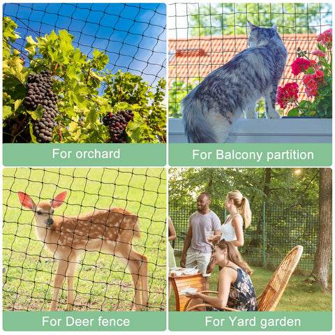 BSTPCOO netting with corner ropes enables quick, secure setup.