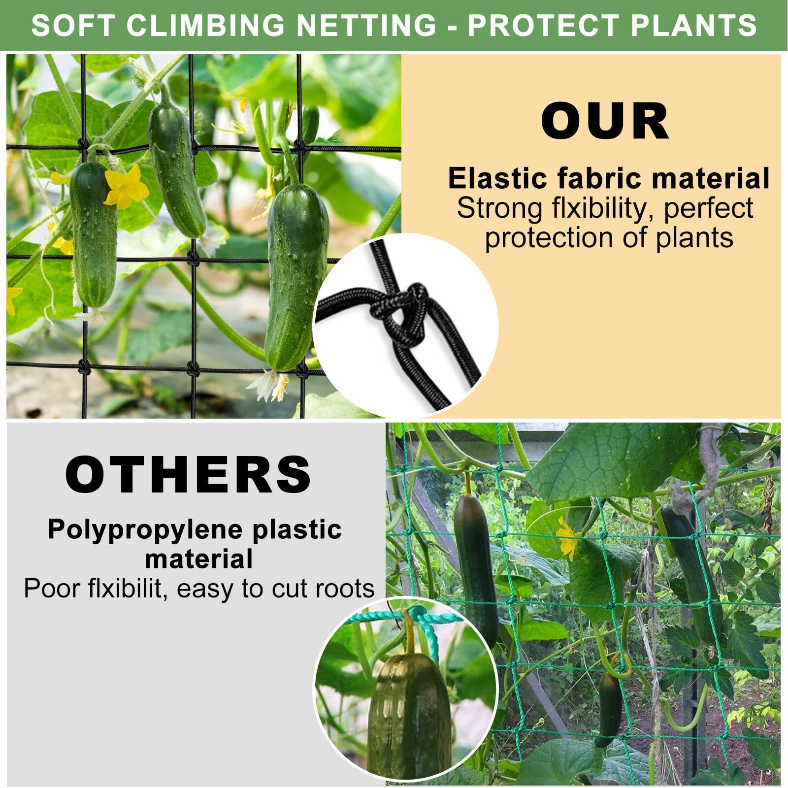 BSTPCOO multi-purpose net supports indoor or outdoor potted plants