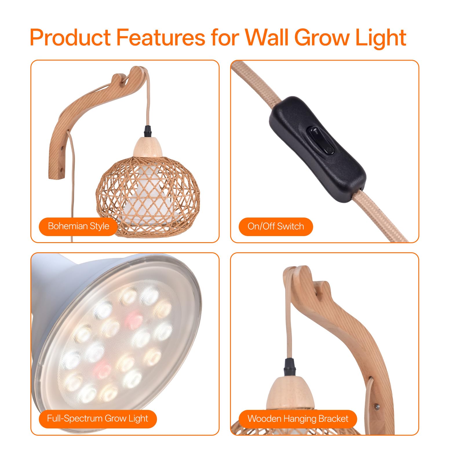 Bstrip decor-friendly design complements interiors while supporting green foliage.