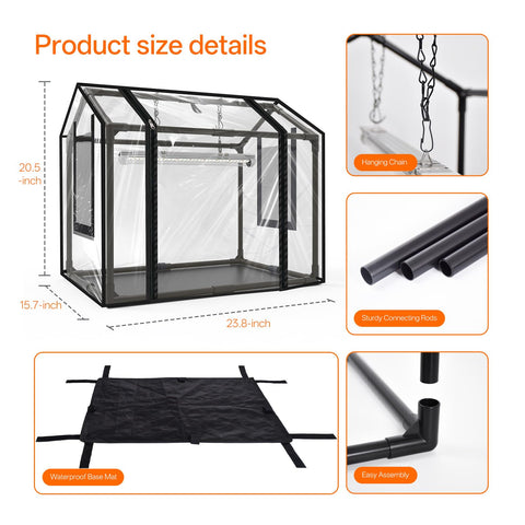 Bstrip compact indoor greenhouse provides climate control in a small form