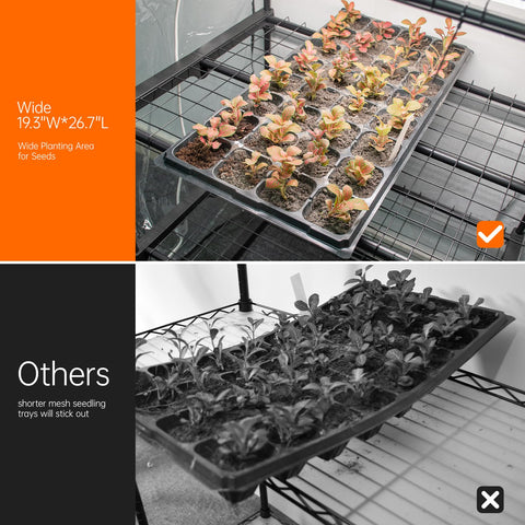 Bstrip compact plant shelf design fits seed trays